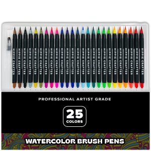 Watercolor Brush Pens - 25 Colors